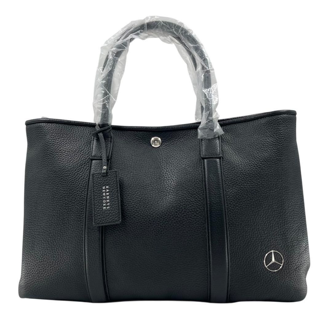 新品】 バーニーズニューヨーク ベンツ トートバッグ ブラック レザー