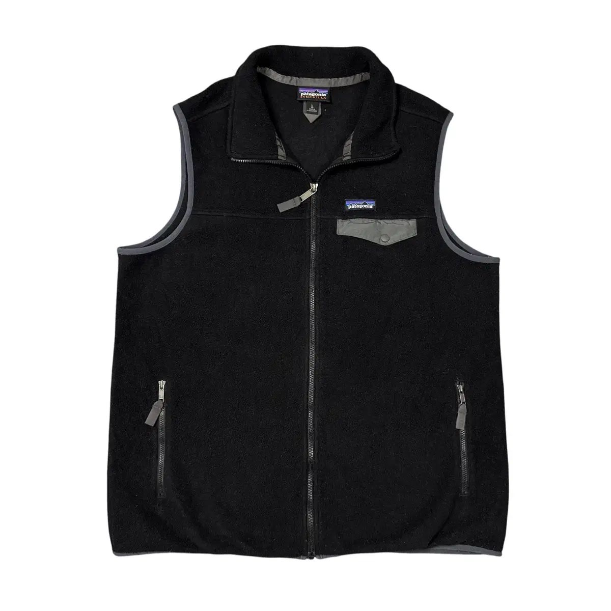 L) パタゴニア Synchilla（シンチラ）フリース ベスト ブラック - メルカリ