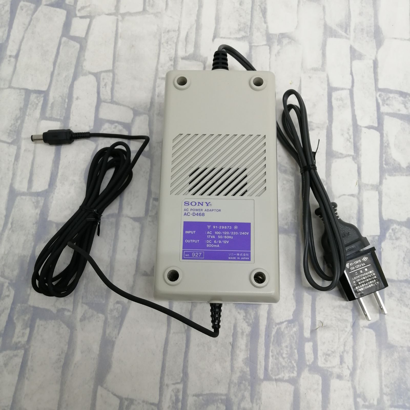 動作品】SONY ACパワーアダプター AC-D468 - メルカリ