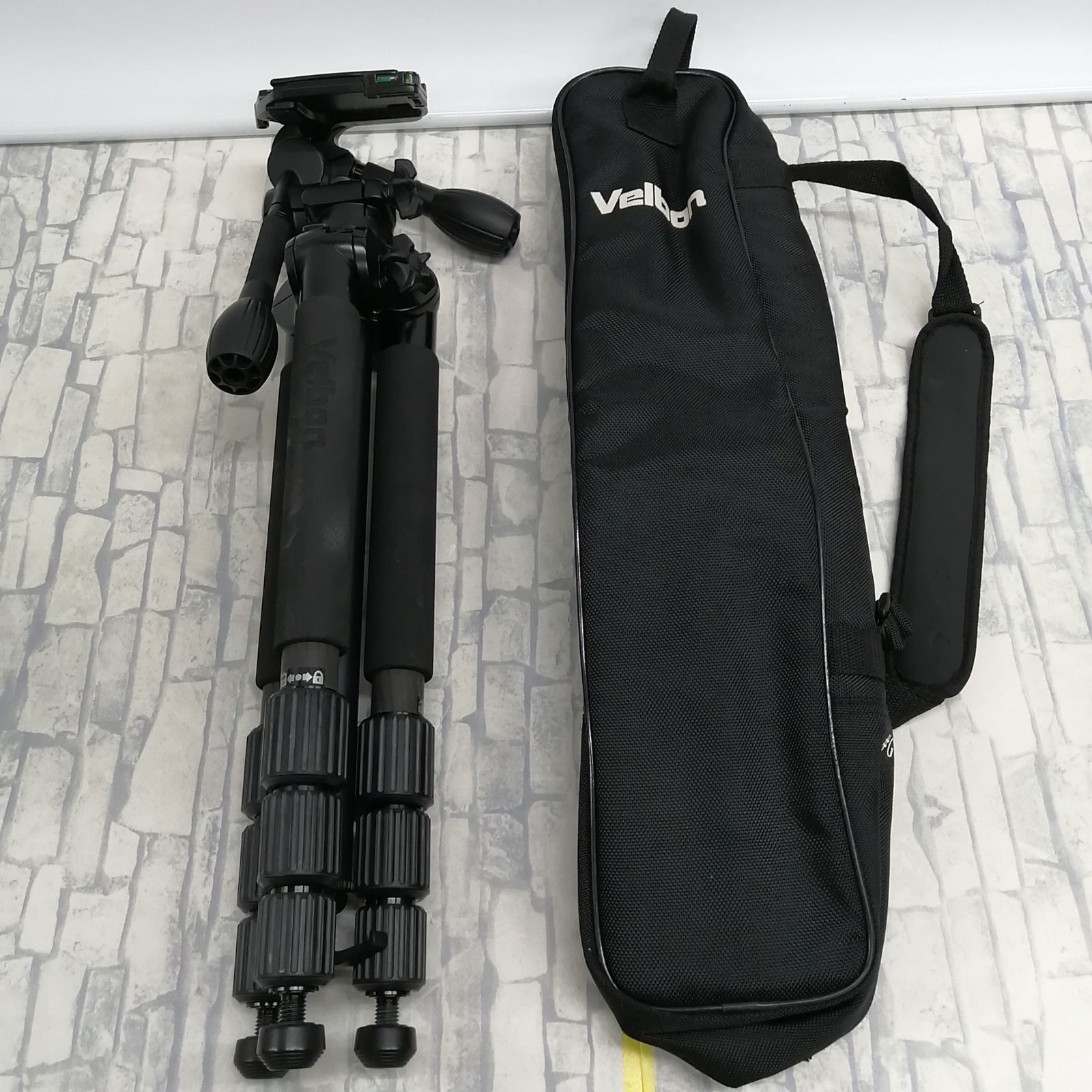 カメラ 【動作品】Velbon 雲台付き 三脚 GEO N645M PHD-65Q付き M1741