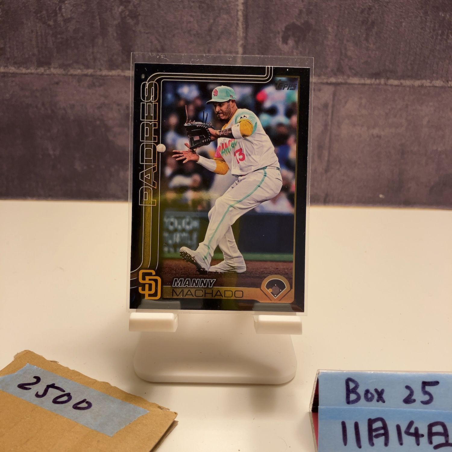 2025 Top Series One Manny Machado 10/74 San Diego Padres Black 