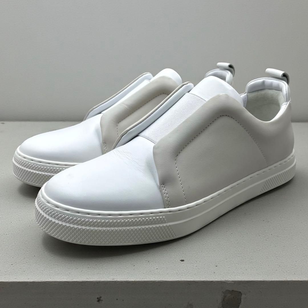 極美品 ピエールアルディ スライダースニーカー 39 ホワイト グレー