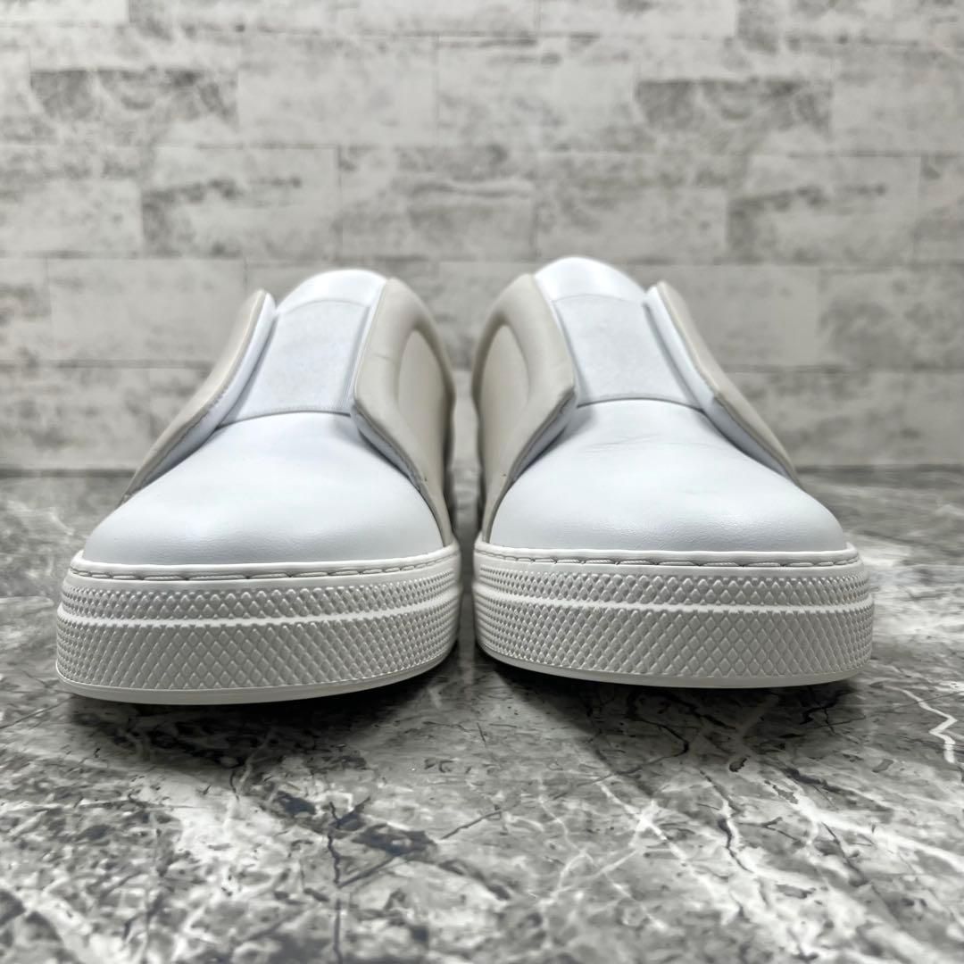 極美品 ピエールアルディ スライダースニーカー 39 ホワイト グレー