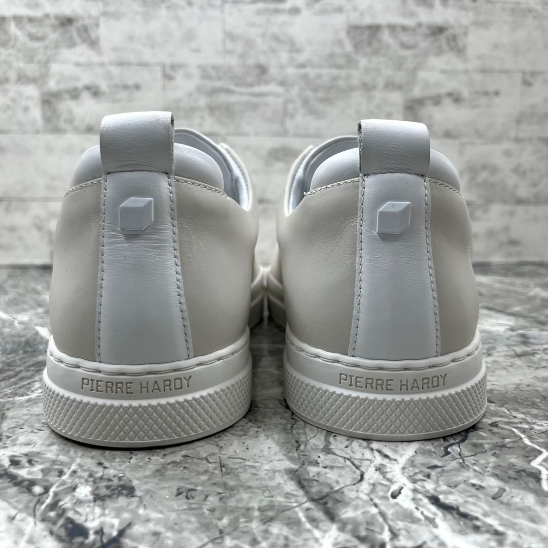 極美品 ピエールアルディ スライダースニーカー 39 ホワイト グレー