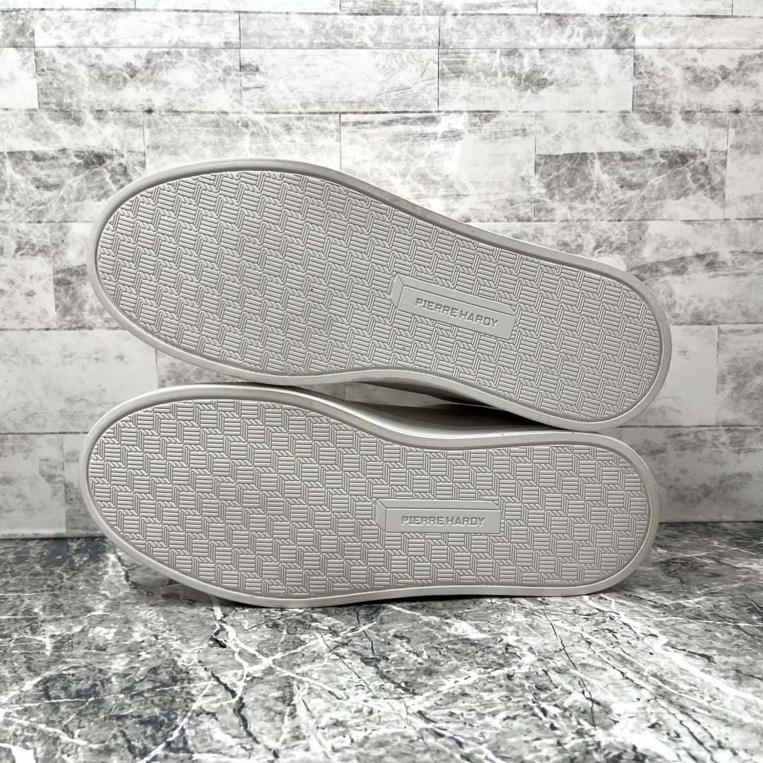 極美品 ピエールアルディ スライダースニーカー 39 ホワイト グレー