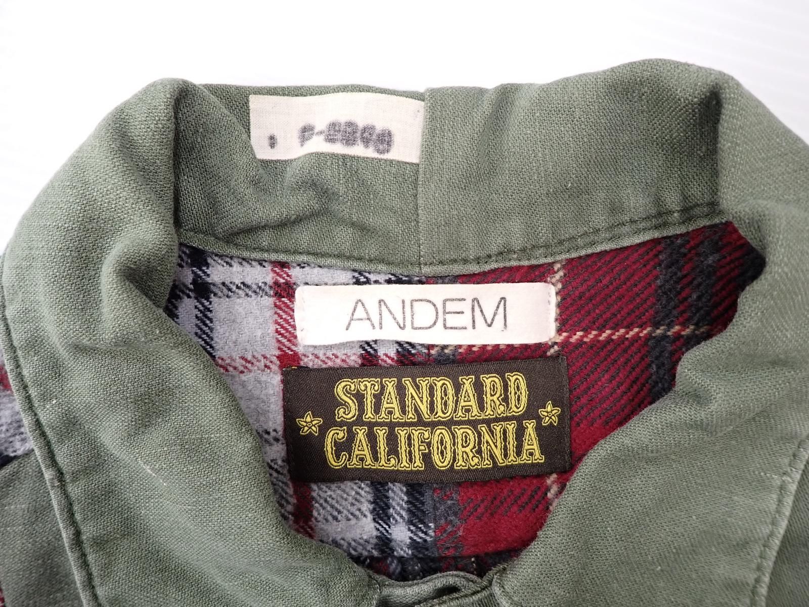 スタンダードカリフォルニア × ANDEM リメイクミリタリーシャツ