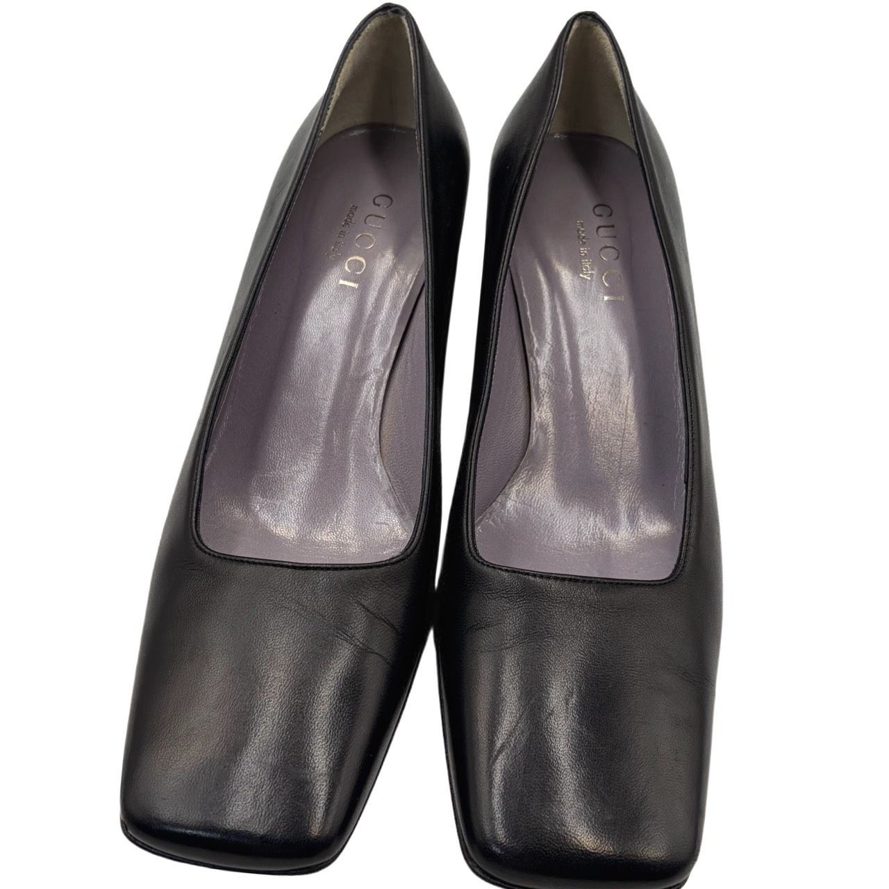 ✤美品✤【GUCCI／グッチ】パンプス 24.5㎝（37 1/2) ヒール5㎝ レザー