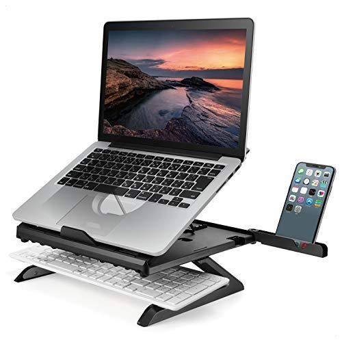 エレコム ノートPCスタンド 折りたたみ 8段階 9.5cm高さアップ脚 スマホスタンド付 ~15.6インチノートPC対応 折りたたみ時サイズ: 6,270円