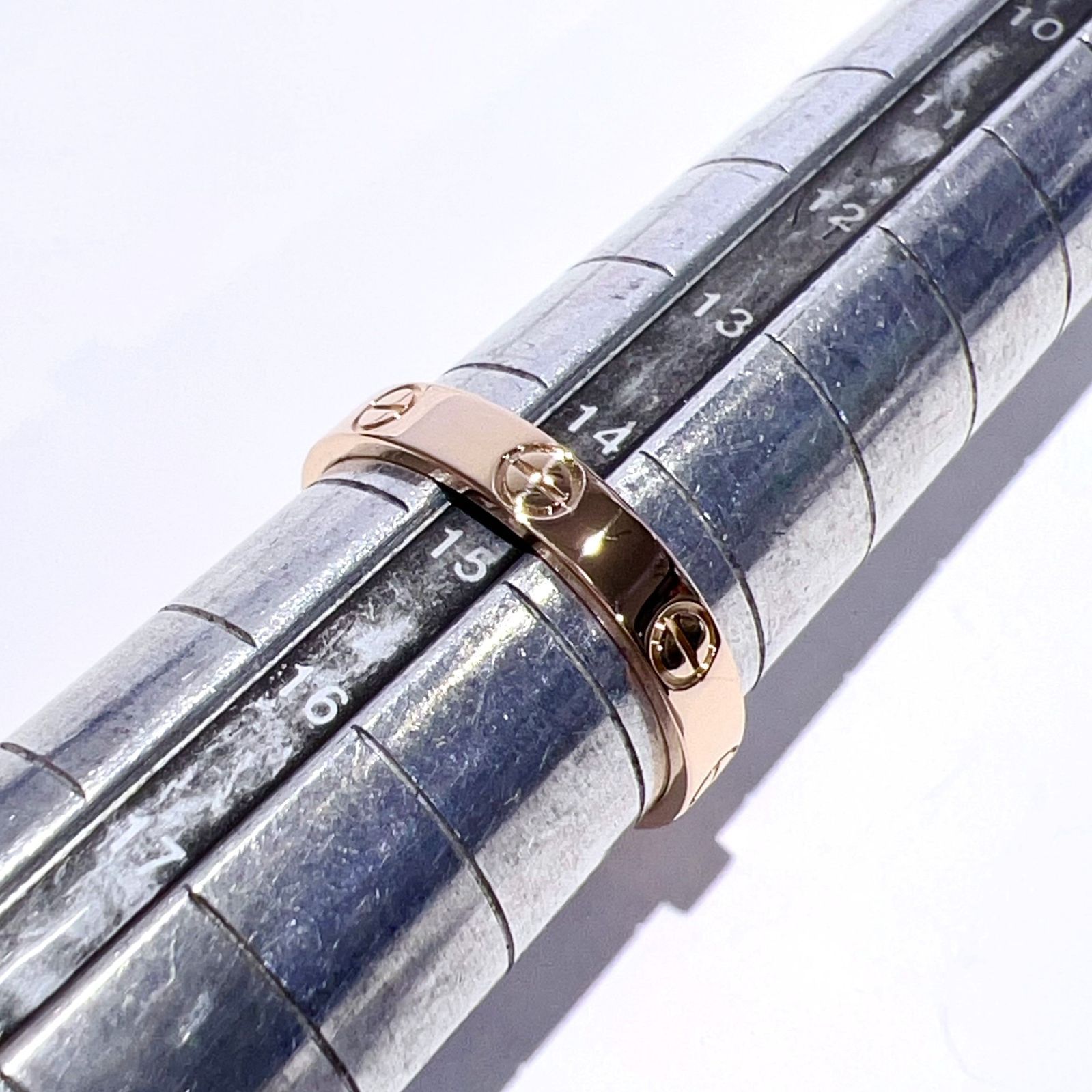 Cartier カルティエ K18PG 750PG ミニラブリング B4085255 ピンク