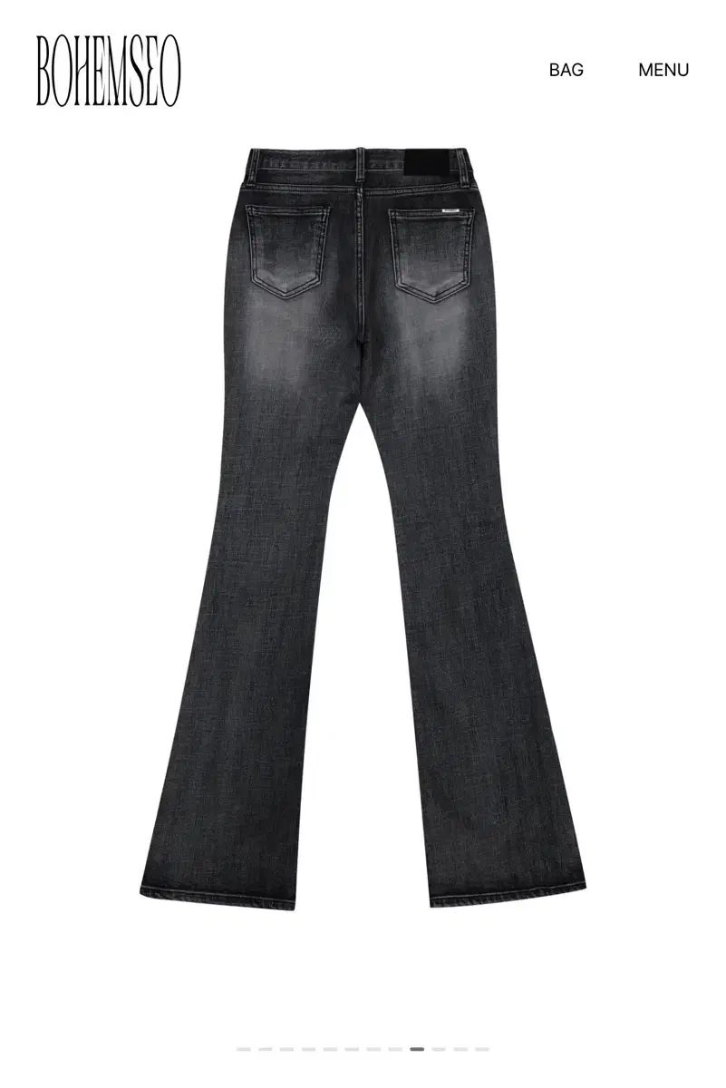 BOHEMSEO ボヘミアンソウル ポケット ブーツカット デニムパンツ L