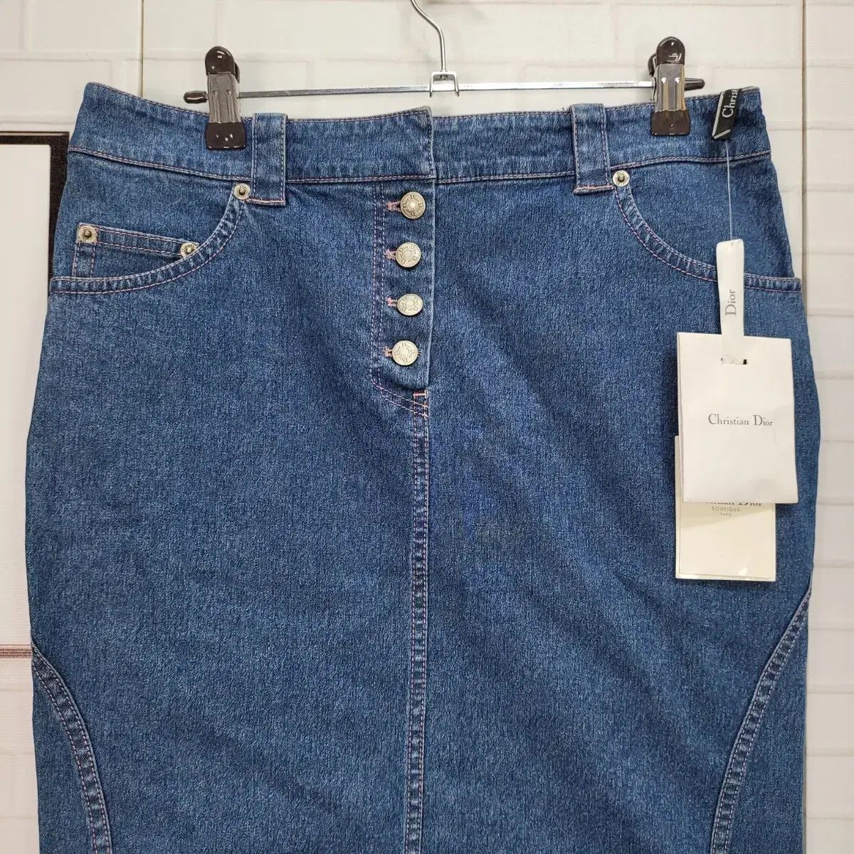 DIOR クリスチャン ディオール デニム スカート 42 サイズ 新品 - メルカリ