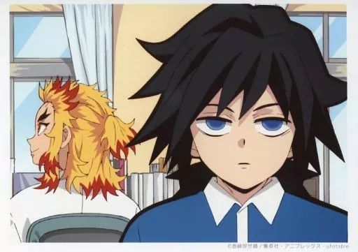 中古】キャラカード 冨岡義勇＆煉獄杏寿郎 「鬼滅の刃 中高一貫