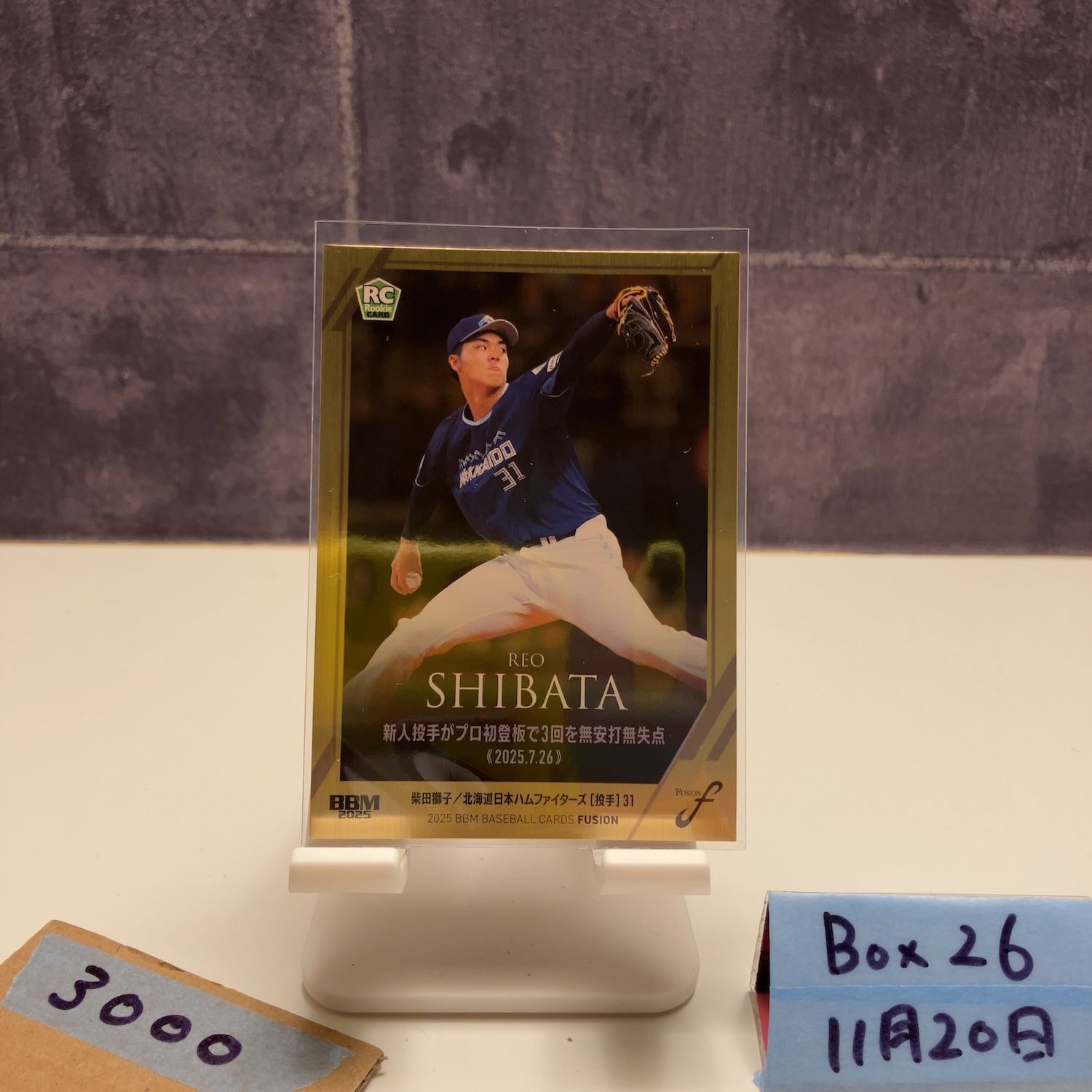 2025 BBM Fusion 柴田獅子 104/200 北海道日本ハムファイターズ RC