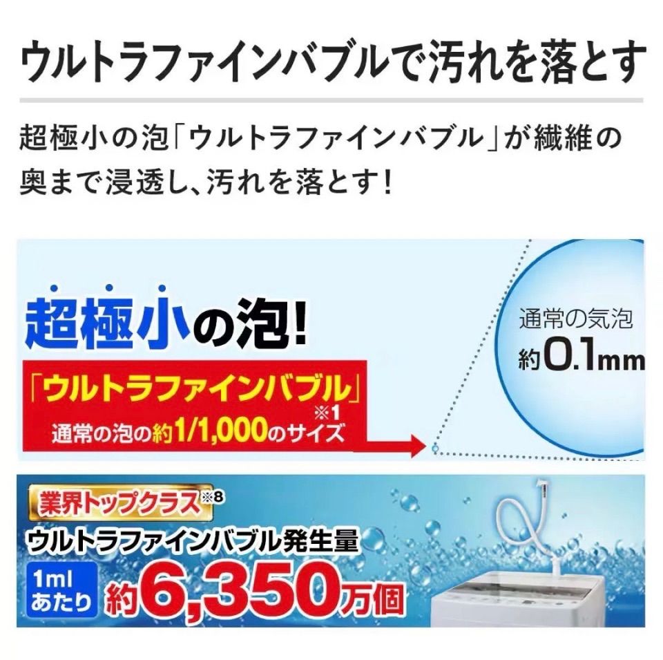 ウルトラファインバブル洗濯ホースAg AGLH 1 最新モデル ♥