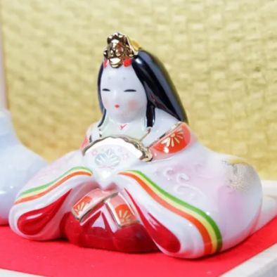 雛人形 ／薬師窯 新品】ひな人形 染絵内裏雛 収納桐箱台付 雛人形 雛飾り 薬師窯