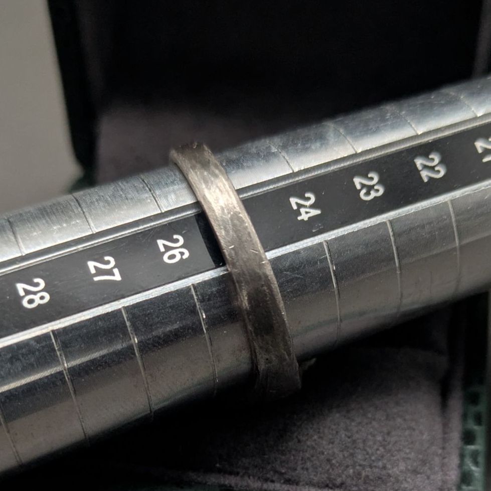 最終価格】1950s LGB STERLING 925 レリジャスリング 25号 8g Chi-Rho 
