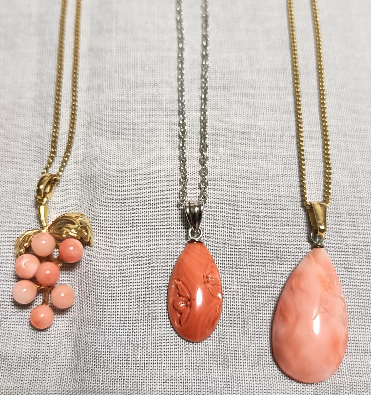 ネックレスまとめ売り 珊瑚 珊瑚風 - メルカリ