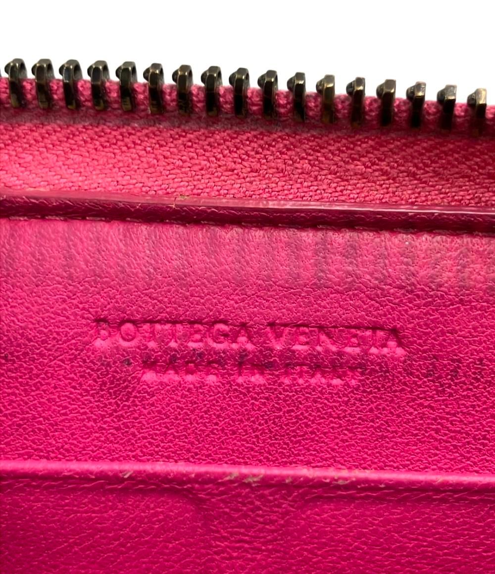 ボッテガ・ヴェネタ ラウンドファスナー長財布 イントレチャート