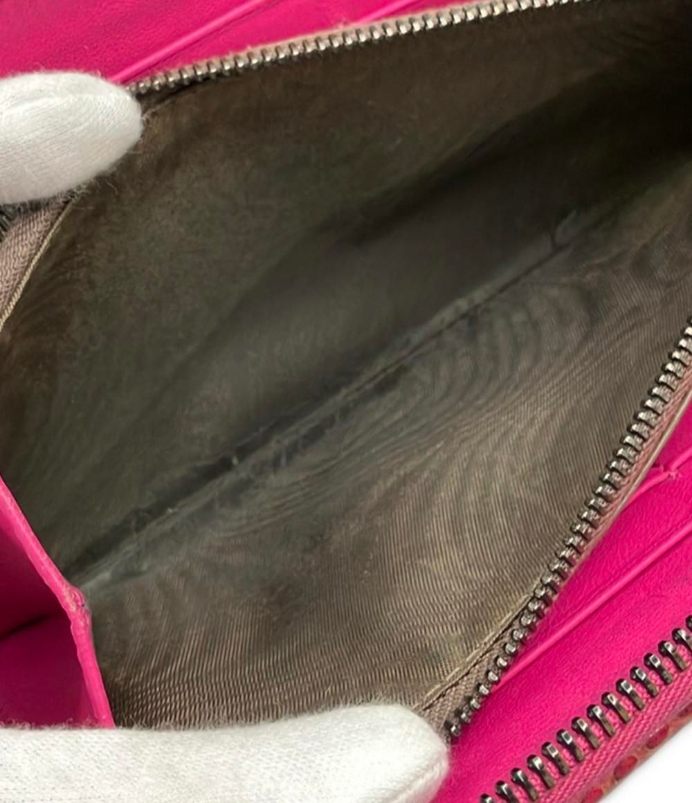 ボッテガ・ヴェネタ ラウンドファスナー長財布 イントレチャート