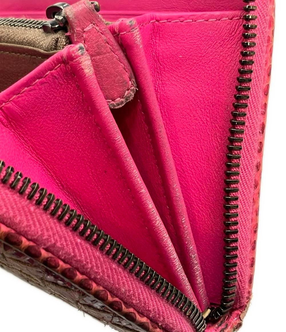 ボッテガ・ヴェネタ ラウンドファスナー長財布 イントレチャート