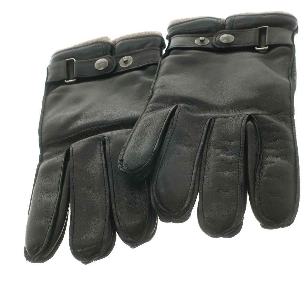 イタリア製 黒レザー手袋 カシミヤライニング 7 3/4サイズ イタリア製 黒レザー手袋 カシミヤライニング 7 3/4サイズ