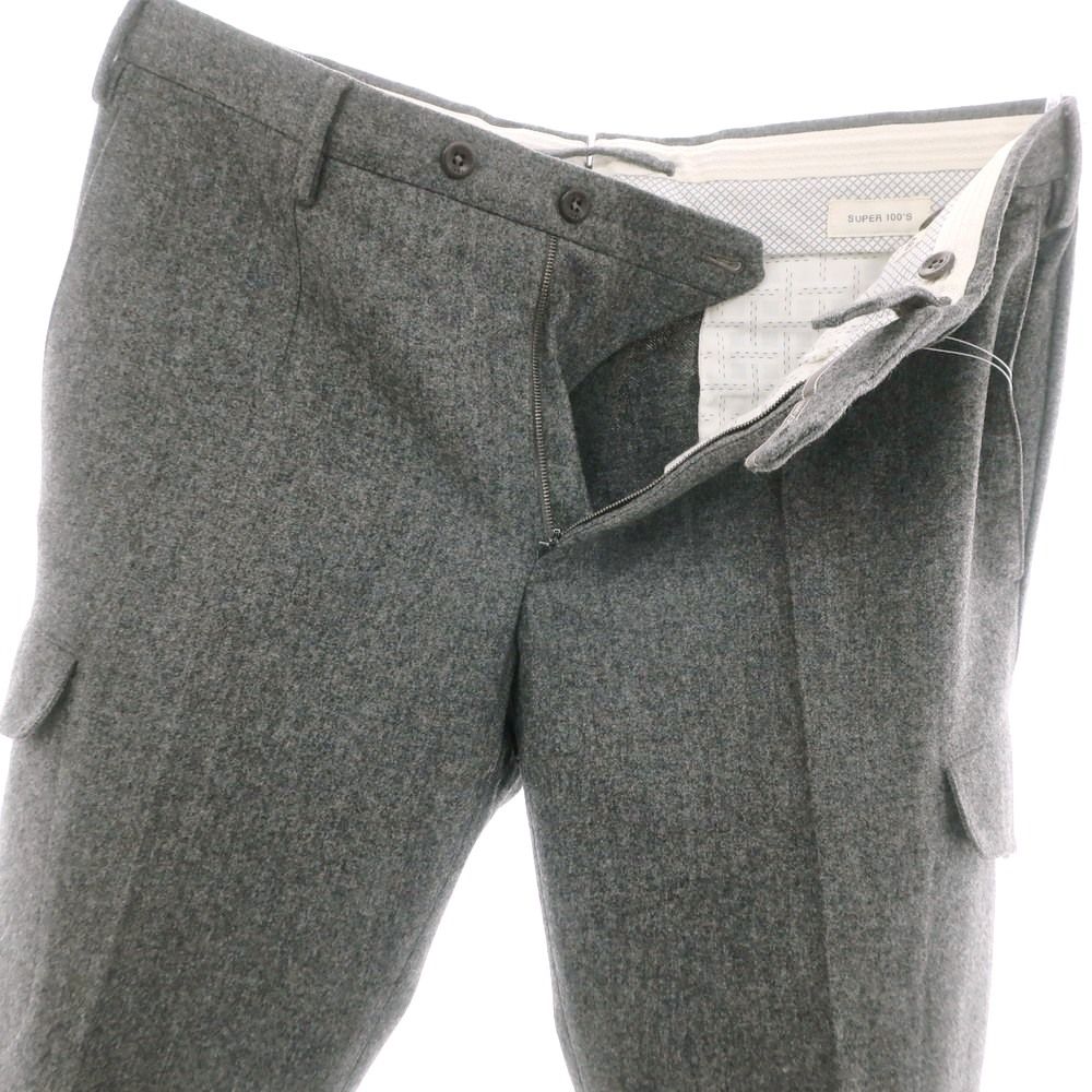 中古】インコテックス INCOTEX SUPER100'S ウール カーゴスラックス
