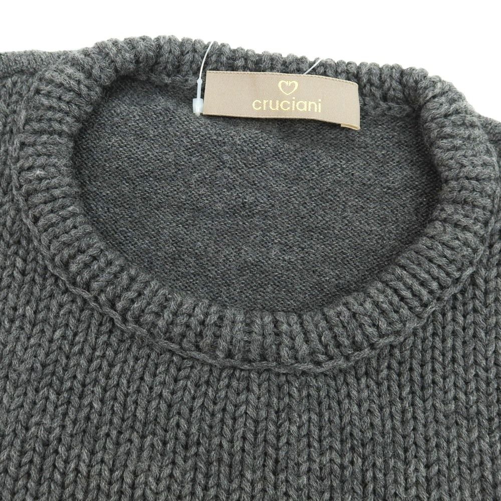 中古】クルチアーニ CRUCIANI ウール クルーネック プルオーバーニット