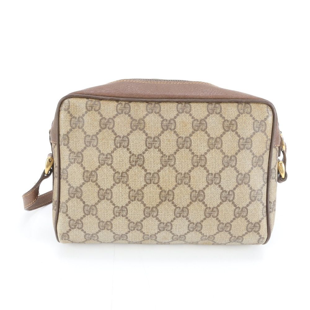 ヴィンテージ オールド グッチ GG スプリーム シェリー ライン レザー