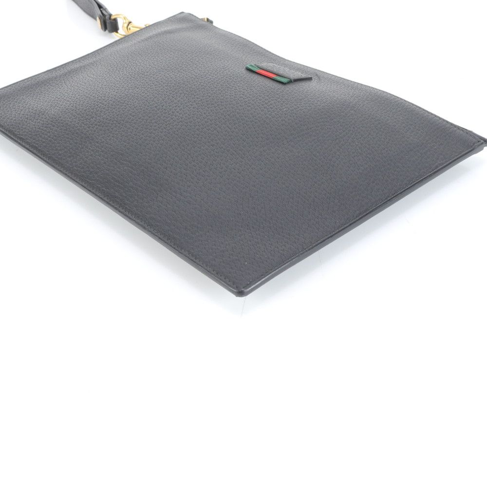 美品 グッチ シェリー ライン 428758 レザー セカンドバッグ クラッチ