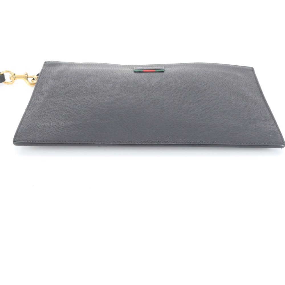 美品 グッチ シェリー ライン 428758 レザー セカンドバッグ クラッチ