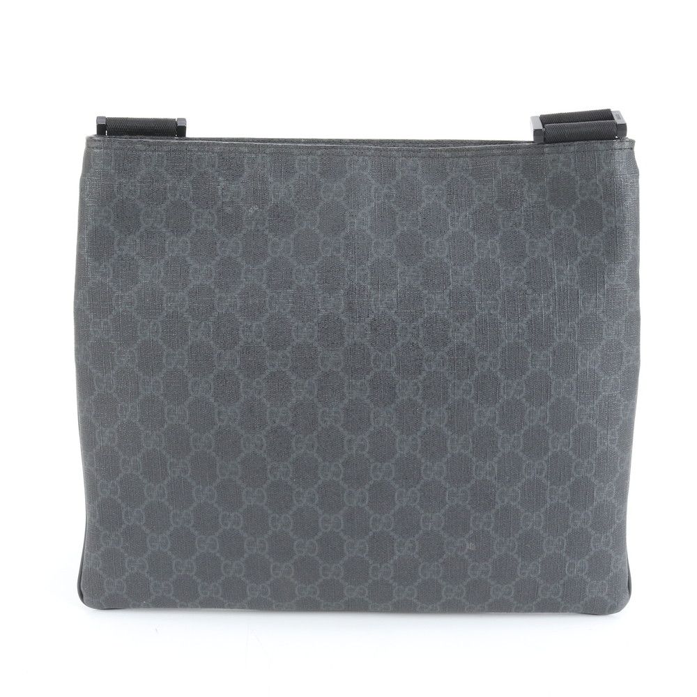 美品 グッチ GG スプリーム 162904 レザー ショルダーバッグ 斜め掛け