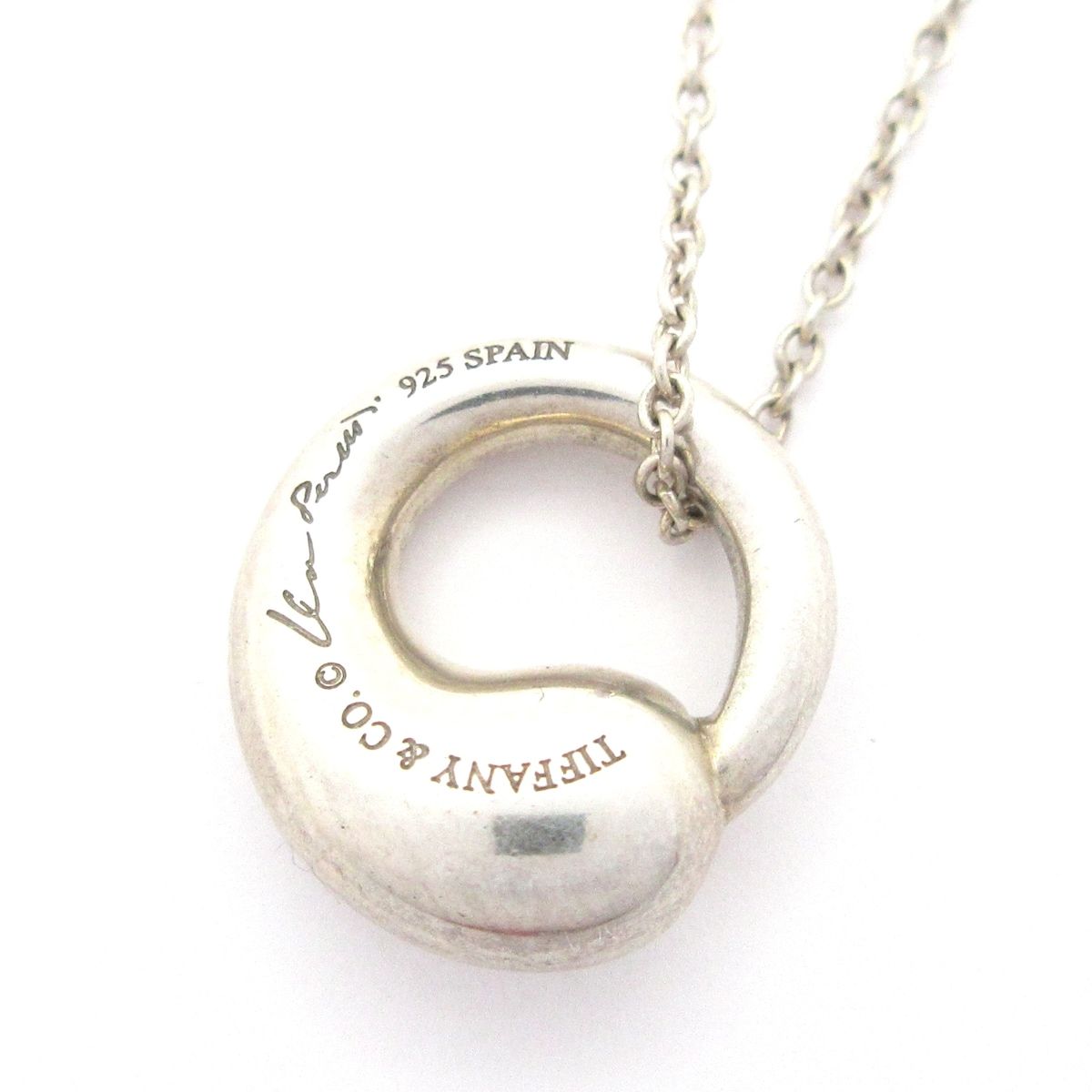 h814 美品　ティファニー　エターナルサークル　ネックレス　シルバー　925 h814 美品 ティファニー エターナルサークル ネックレス