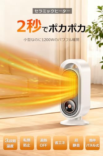 セラミックヒーター 【2025冬新開発・LCDディスプレ表示・マイナス