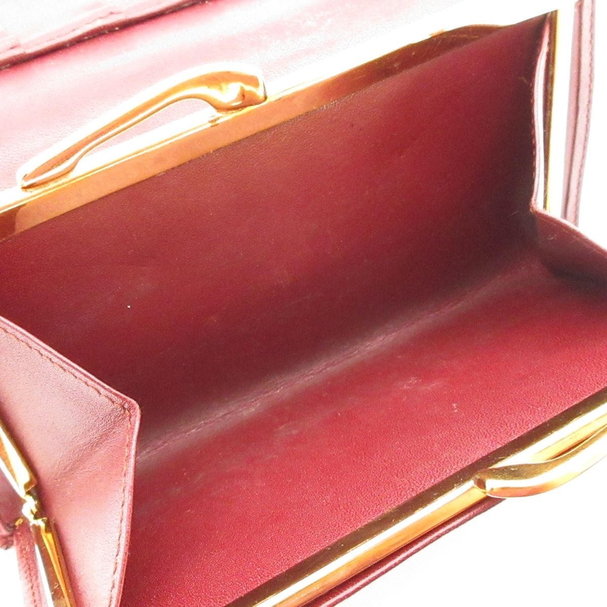 Cartier(カルティエ) 3つ折り財布 マストライン ボルドー がま口