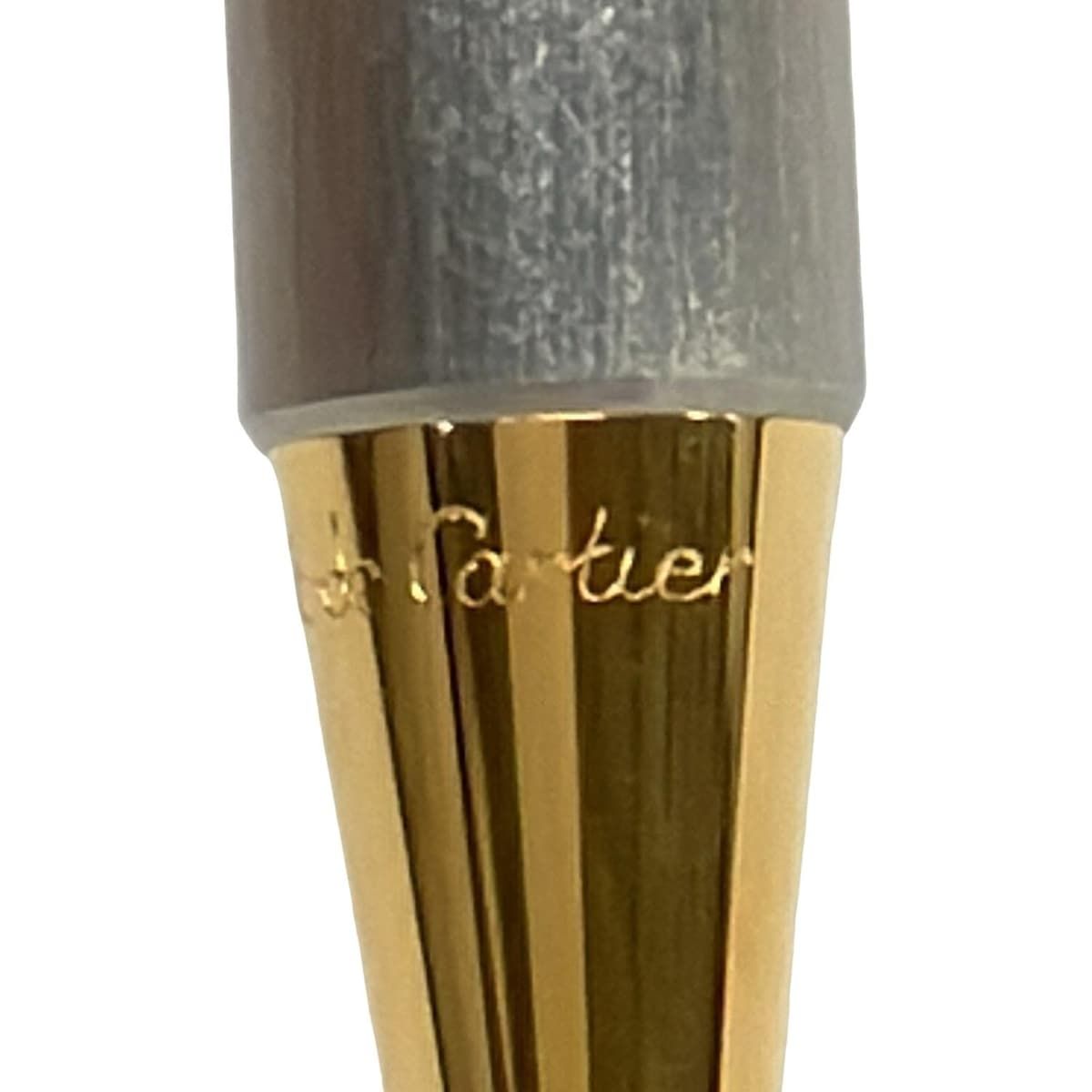 Cartier ボールペン シルバー ※インク無し Cartier(カルティエ) ボールペン美品 - シルバー×ゴールド インクなし