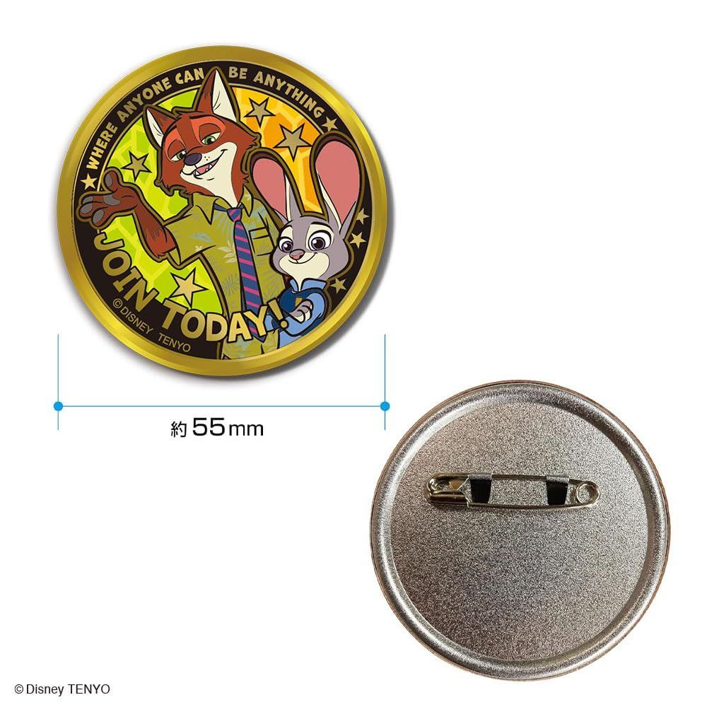 テンヨー(Tenyo) 金バッジ ディズニー映画 「ズートピア」 1個 【単品