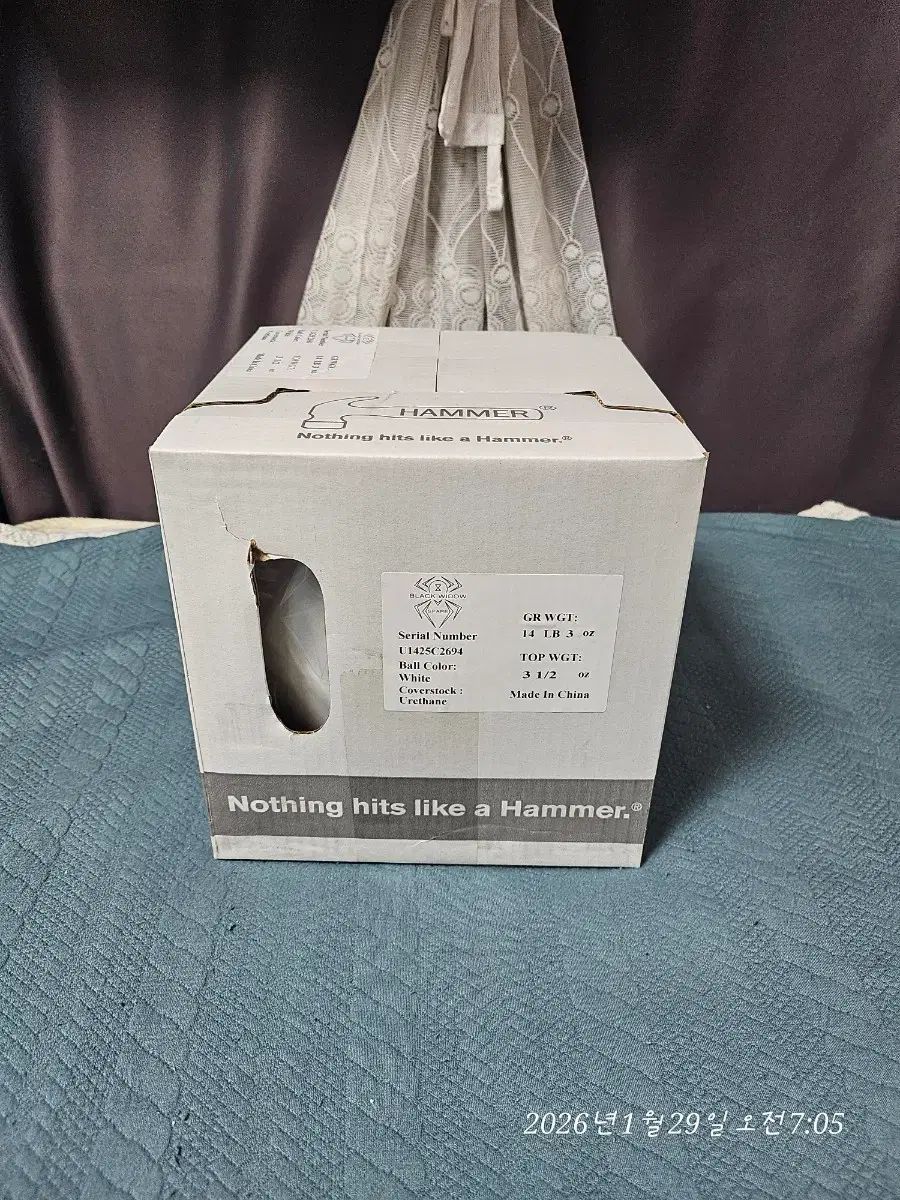 送料込み)HAMMER black widow（ブラックウィドウ） 白 スペアボール