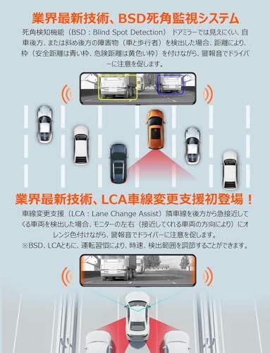 2025再進化分離式・128GBカード付き・2.5kバックカメラ左右上下反転可