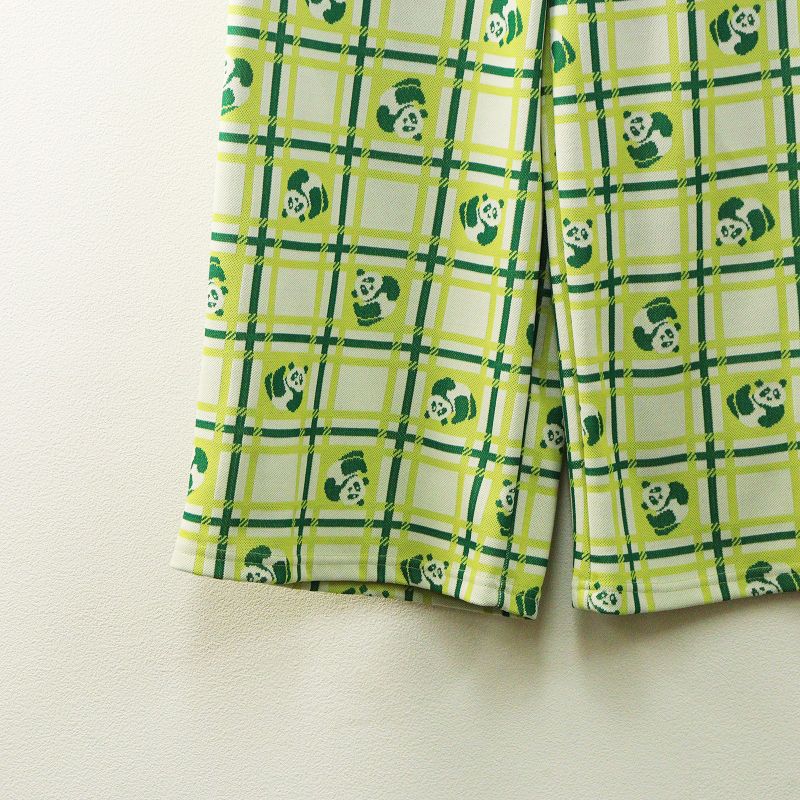 美品 2023SS ディディジジ didizizi パンダチェックジャガードパンツ F