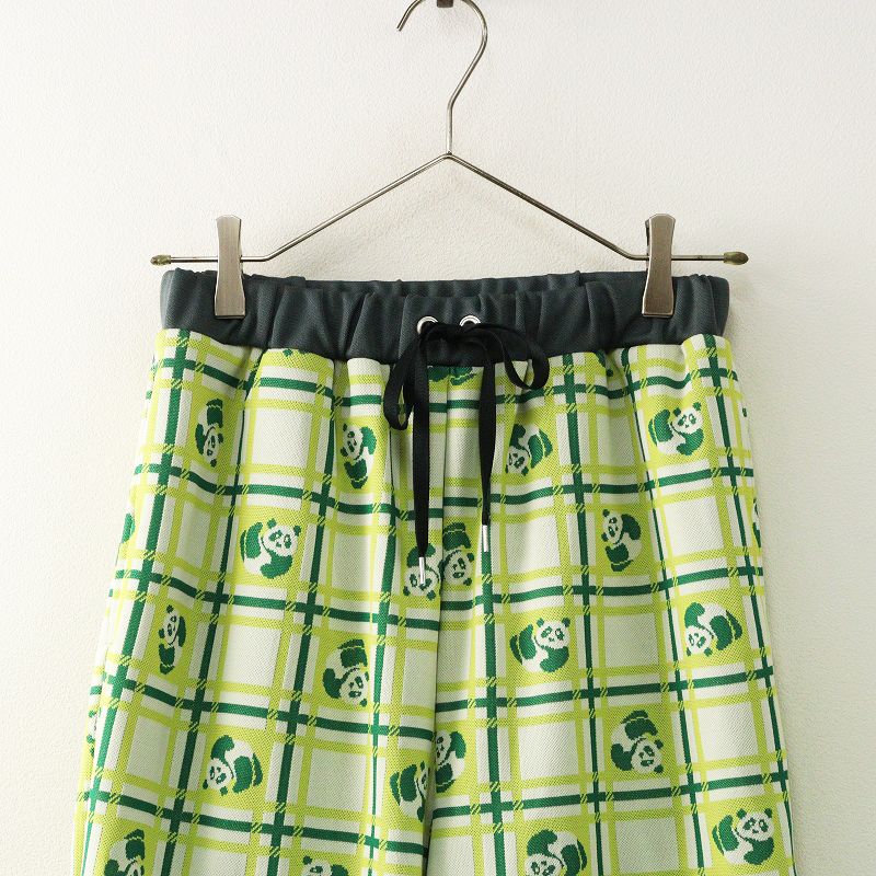 美品 2023SS ディディジジ didizizi パンダチェックジャガードパンツ F