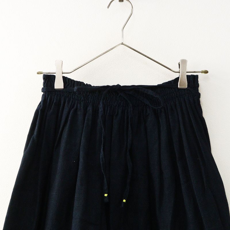 パラスパレス 十日 Pal'las Palace インディゴ ワッペン ギャザー