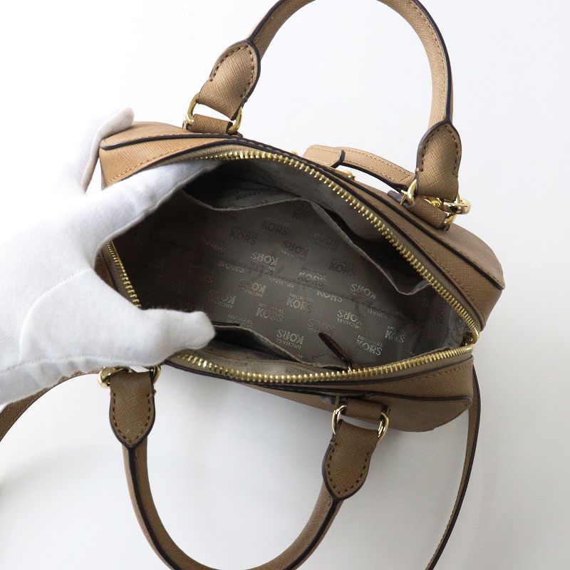 マイケルコース Michael Kors レザー 2WAY トートバッグ ｜ベージュ