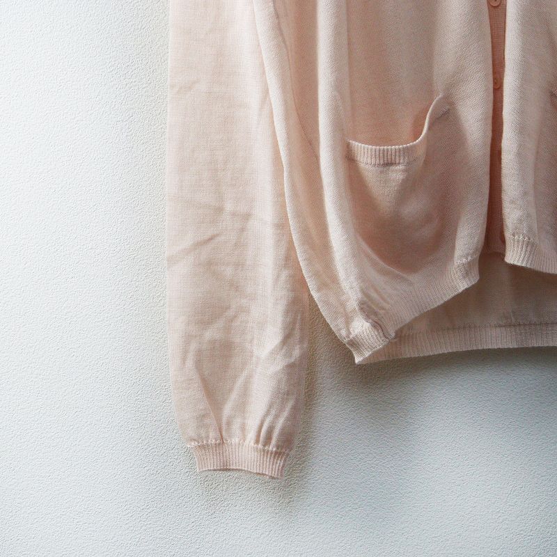 人気 ドゥロワー Drawer 18GカシミヤシルクVネックカーディガン 1