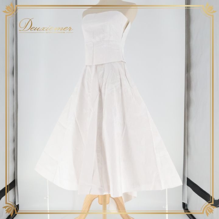 フラダンス 衣装 ツーピース セットアップ 上下セット ホワイト系