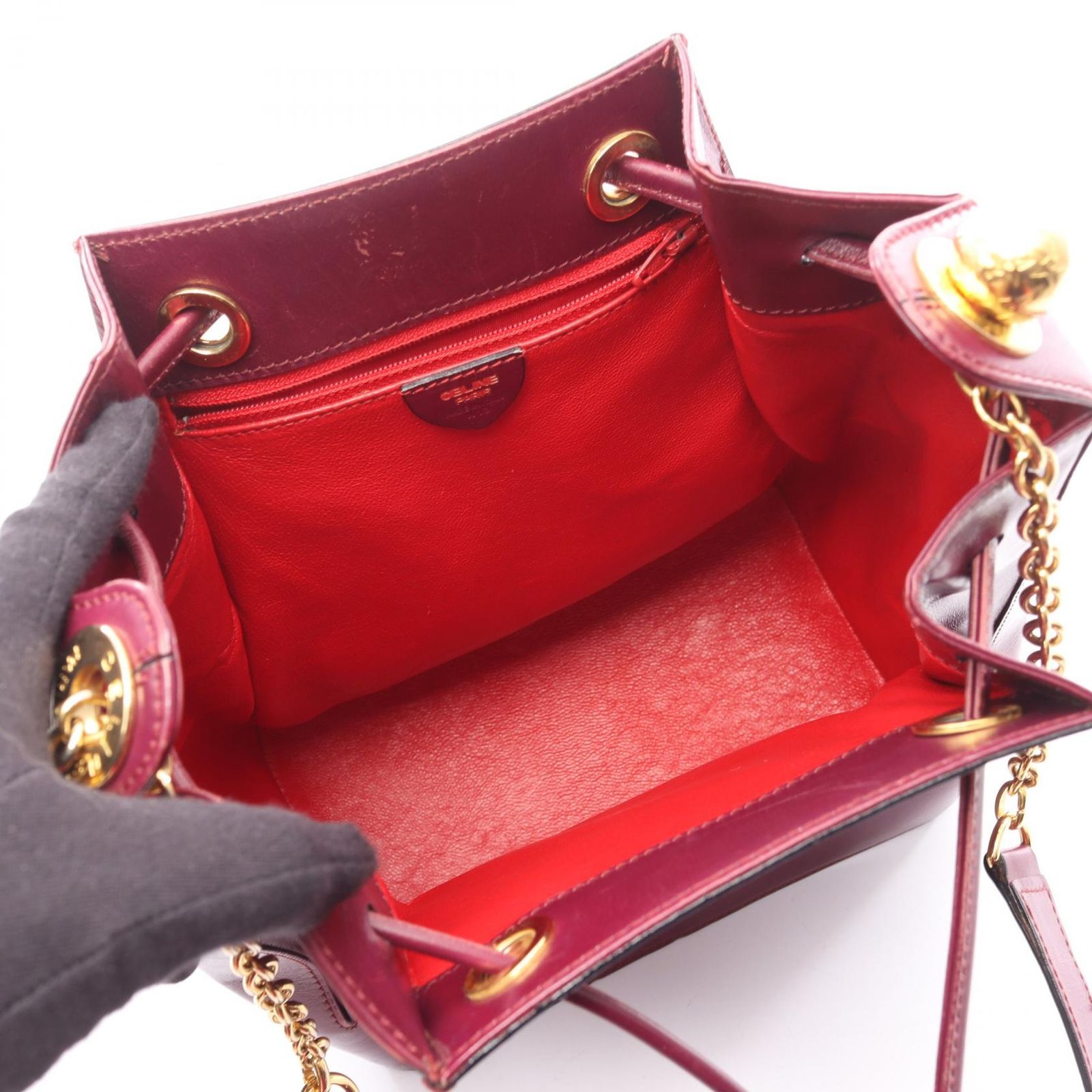 CELINE セリーヌ スターボール ドローストリングバッグ ショルダー  