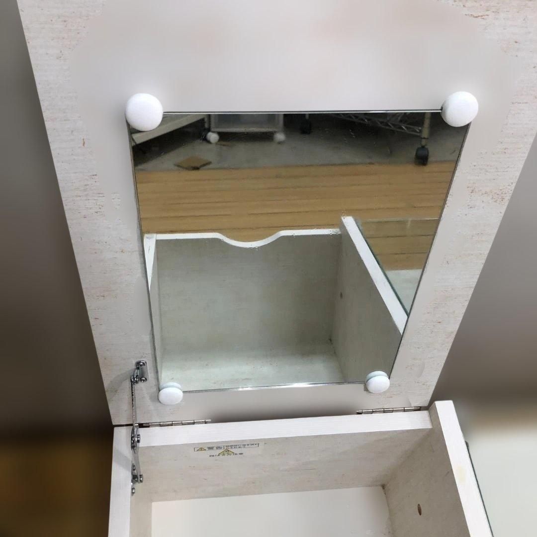 ニトリ ドレッサーテーブル リズバレー SLM9040T 鏡付き ロータイプ