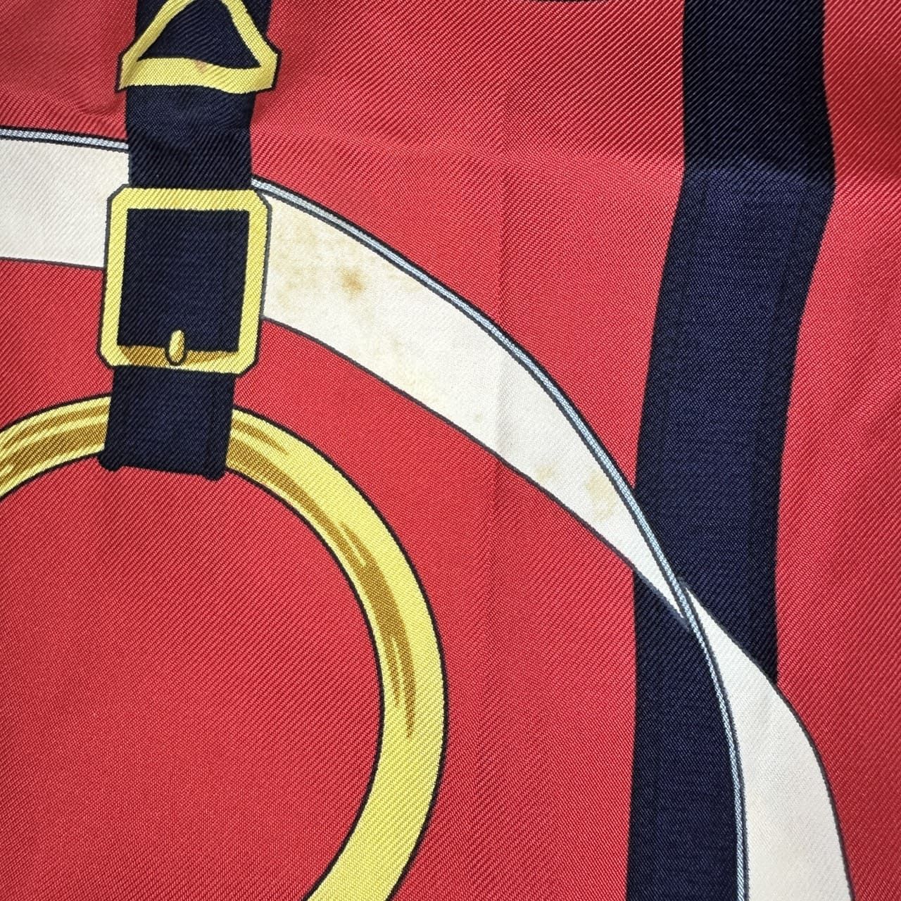 HERMES エルメス カレ90 Eperon d'Or 黄金の拍車 スカーフ シルク