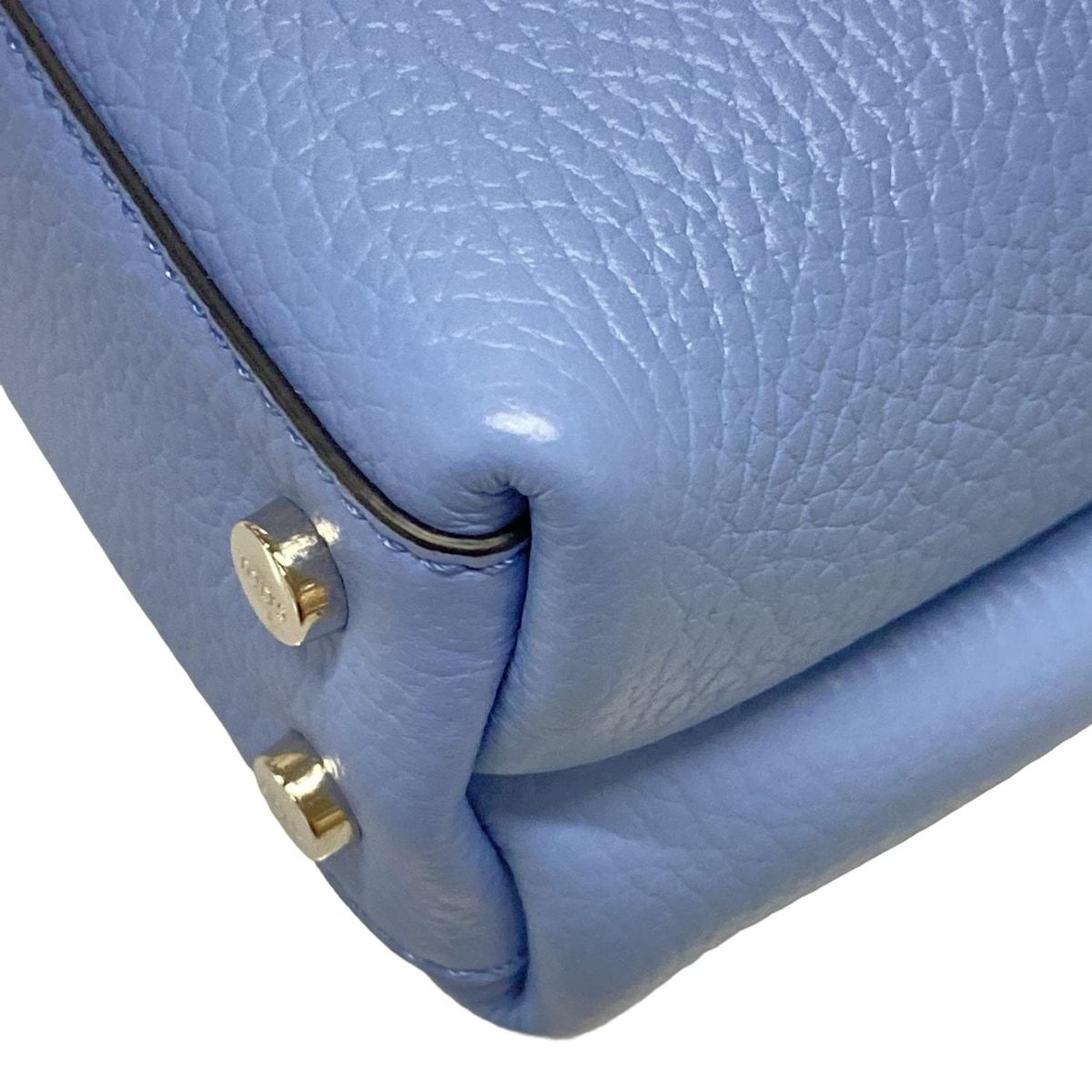 TOD'S(トッズ) ハンドバッグ美品 Tタイムレス マイクロ ライトブルー