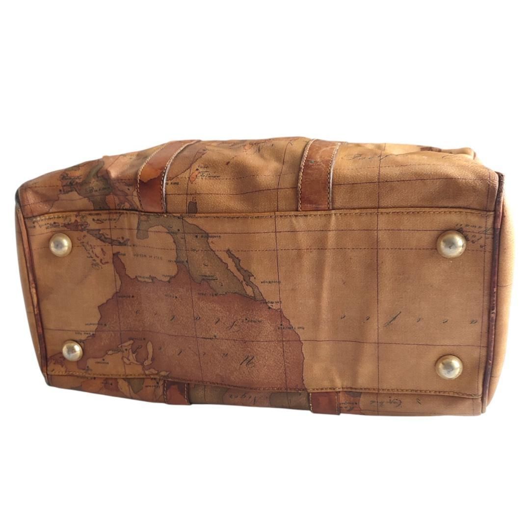 プリマクラッセ 地図柄レザー ボストンバッグ 横幅約38cm - メルカリ