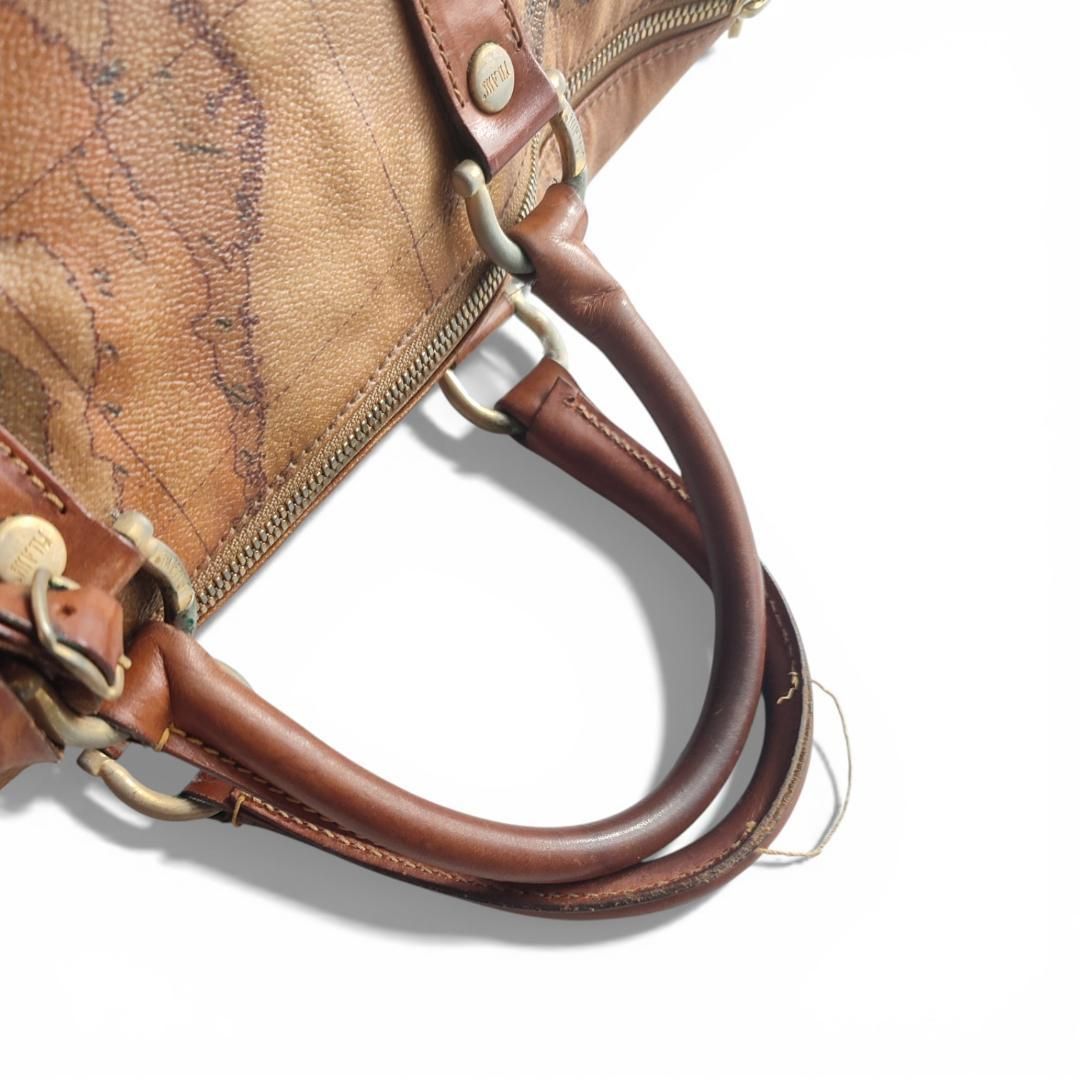 プリマクラッセ 地図柄レザー ボストンバッグ 横幅約38cm - メルカリ